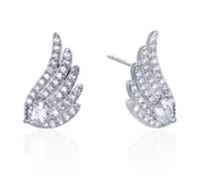 Kolczyki - Kolczki SREBRO próby 925 Skrzydła Anioła - miniaturka - grafika 1