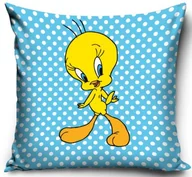 Poszewki na poduszki - Poszewka Na Poduszkę Jasiek Looney Tunes Tweety Zwariowane Melodie 40X40 - miniaturka - grafika 1
