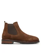 Sztyblety męskie - Pepe Jeans Sztyblety Leeds Chelsea PMS50246 Brązowy - miniaturka - grafika 1