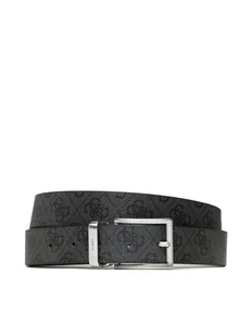 Guess Pasek Męski Vezzola Belts BM7541 LEA35 Czarny - Paski - miniaturka - grafika 1