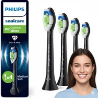 Końcówki do szczoteczek elektrycznych - Końcówki Optimal White 88/HX6064 Czarne 4szt Oryginalne - miniaturka - grafika 1