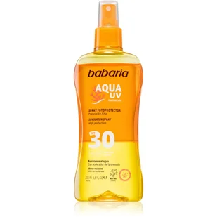 Spray do ochrony przeciwsłonecznej Babaria Sun Sunscreen Biphasic SPF30 Spray 200 ml (8410412490238) - Balsamy i kremy do opalania - miniaturka - grafika 1