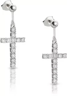 Kolczyki krzyże z cyrkoniami srebrne - Kolczyki Kolczyki krzyże z cyrkoniami srebrne - Kolczyki - miniaturka - grafika 1