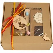 ZESTAW WIELKANOCNY Prezent Kosz na Zajączka DLA RODZICÓW DZIADKÓW