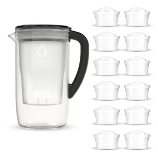 Szklany Dzbanek Filtrujący Dafi PRISMA LED Czarny 12x wkład Unimax - Dzbanki filtrujące Szklany Dzbanek Filtrujący Dafi PRISMA LED Czarny 12x wkład Unimax - Dzbanki filtrujące - miniaturka - grafika 1