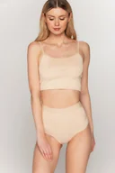 Komplety bielizny - Figi damskie modelujące z wysokim stanem Babell kod 069 beżowe  M - miniaturka - grafika 1