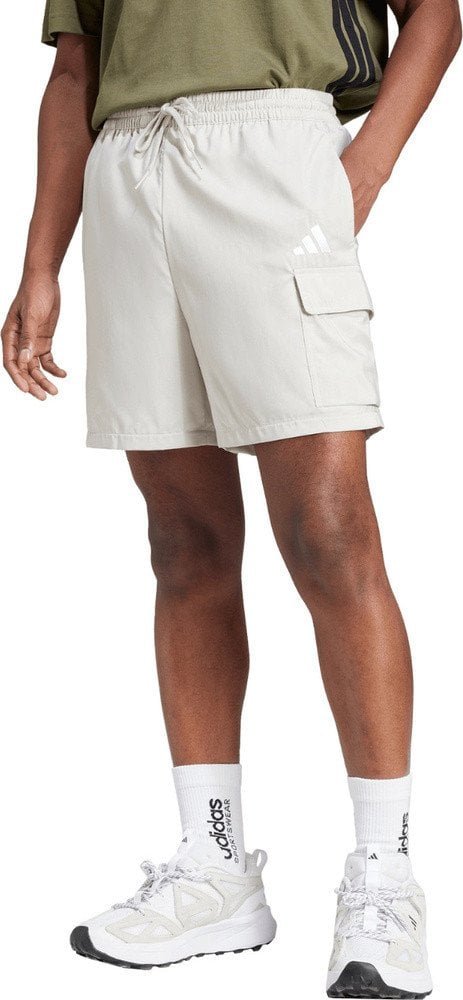 Spodenki męskie adidas Essentials Small Logo Cargo Chelsea białe JD1828 L