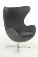 Fotele - D2.Design Fotel Jajo kaszmir jasnoszary 5902385715232 - miniaturka - grafika 1