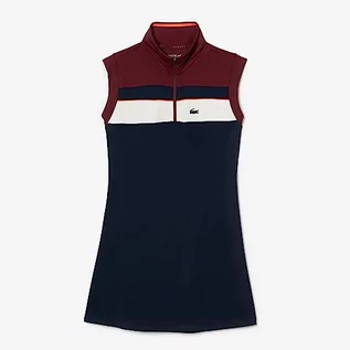 Sukienki - Lacoste Sukienka, Granatowy/Zin, 36 - grafika 1