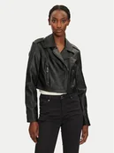 Kurtki damskie - Morgan Kurtka z imitacji skóry 232-GUR Czarny Regular Fit - miniaturka - grafika 1