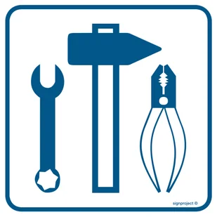 RA104 DBAJ O PORZĄDEK NA STANOWISKU PRACY, FN - FOLIA SAMOPRZYLEPNA; (300X300MM) - Systemy ekspozycyjne i znaki informacyjne - miniaturka - grafika 1