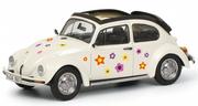 Samochody i pojazdy dla dzieci - Schuco Vw Kaefer Open Air Blumen White 1:43 450389600 - miniaturka - grafika 1
