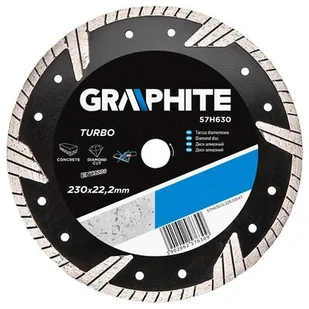Graphite tarcza tnąca Turbo 230x22mm 57H630 - Tarcze do pił - miniaturka - grafika 1