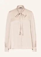 Bluzki damskie - Joop! Bluzka Z Satyny Z Kokardą weiss - miniaturka - grafika 1