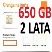 Startery i doładowania - Internet Na Kartę Starter Orange Free 650 Gb 2 Lata - miniaturka - grafika 1