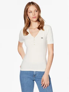 Lee T-Shirt L44KIPNQ 112333722 Écru Regular Fit - Koszulki i topy damskie - miniaturka - grafika 1