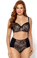 Biustonosze - Tatiana biustonosz semi-soft półusztywniany, Kolor czarno-beżowy, Rozmiar 65F, Nipplex - Intymna - miniaturka - grafika 1