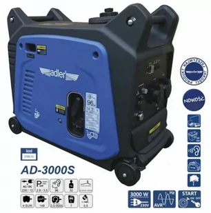 Agregat prądotwórczy Adler Generator Prądotwórczy Ad3000S - Agregaty prądotwórcze - miniaturka - grafika 1
