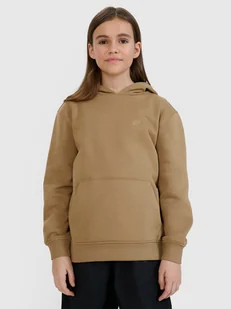 4F Bluza dresowa nierozpinana z kapturem dziewczęca - beżowa 158 (12-13 lat) - Bluzy dla dziewczynek 4F Bluza dresowa nierozpinana z kapturem dziewczęca - beżowa 158 (12-13 lat) - Bluzy dla dziewczynek - miniaturka - grafika 1