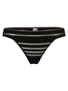 Tommy Hilfiger - Stringi damskie, czarny - Majtki damskie - miniaturka - grafika 1