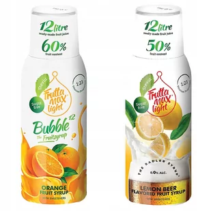Zestaw 2x Syrop Fruttamax Radler Light Cytrynowy Pomarańcza - Syropy i koncentraty owocowe - miniaturka - grafika 1