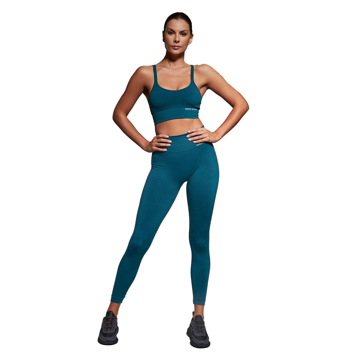 Legginsy treningowe fitness sportowe damskie seamless 01 gatta active-xs