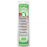 Akcesoria i części do maszyn do szycia - Flizelina wydzierana Madeira Cotton Soft biała (30cm x 10m) - miniaturka - grafika 1