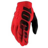 Rękawice motocyklowe - 100% GUANTES BRISKER Gloves L Rękawice, Dorośli Unisex, Czerwony (Czerwony) - miniaturka - grafika 1