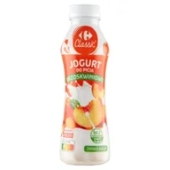 Kefiry, jogurty, maślanki - Carrefour Classic Jogurt do picia brzoskwiniowy 350 g - miniaturka - grafika 1
