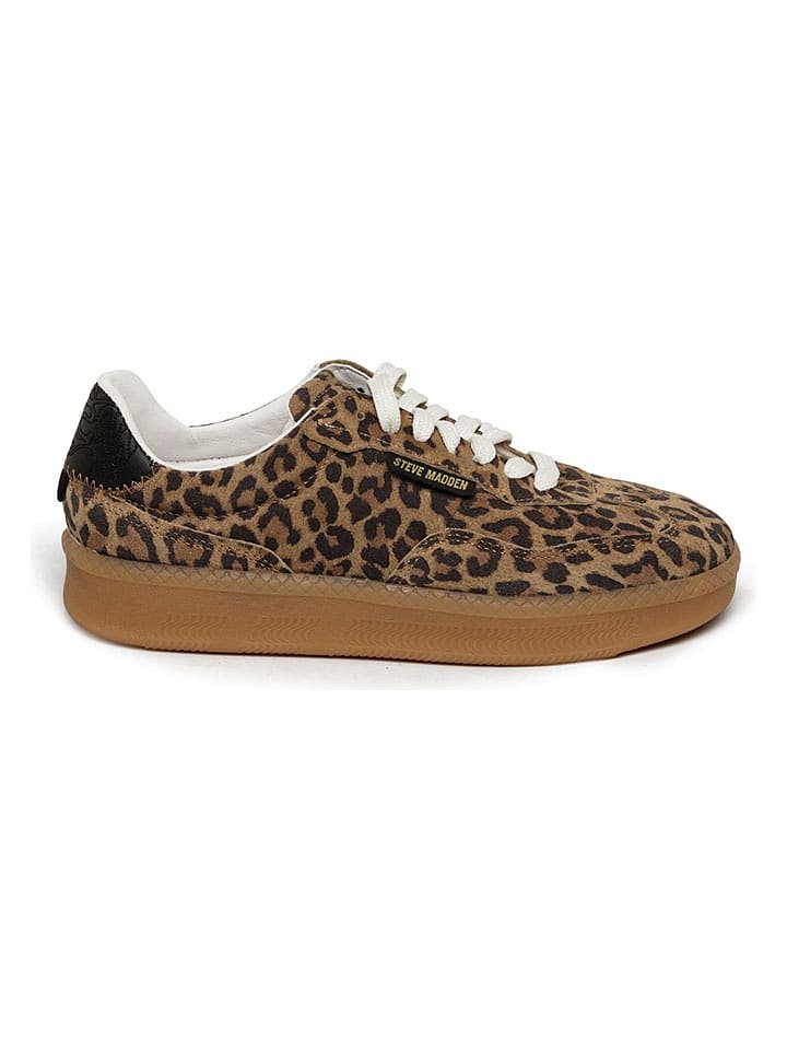 Steve Madden Skórzane sneakersy w kolorze brązowo-jasnobrązowym