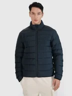 Kurtki męskie - 4F Kurtka puchowa z wypełnieniem naturalnym męska - czarna 3XL - miniaturka - grafika 1