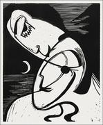 Plakaty - The Kiss, Ernst Ludwig Kirchner - plakat 20x30 cm - miniaturka - grafika 1