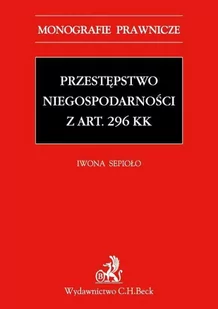 Przestępstwo niegospodarności z art. 296 KK - E-booki - prawo - miniaturka - grafika 1