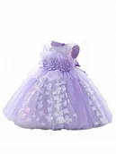 Sukienki - SUKIENKA ELEGANCKA KSIĘŻNICZKA WESELE 74/80 - miniaturka - grafika 1