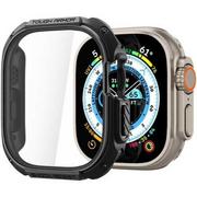 Akcesoria do smartwatchy - Spigen Etui + szkło Tough Armor SP do Apple Watch Ultra 49mm, czarne - miniaturka - grafika 1