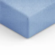 Prześcieradła - Spod Igły i Nitki Prześcieradło Frotte z gumką 160x200 cm niebieskie - miniaturka - grafika 1