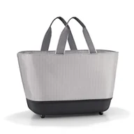 Torby i wózki na zakupy - Koszyk SHOPPINGBASKET, herringbone grey, Reisenthel - miniaturka - grafika 1