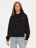 Bluzy damskie - Guess Jeans Bluza W4BQ21 KC811 Czarny Regular Fit - miniaturka - grafika 1