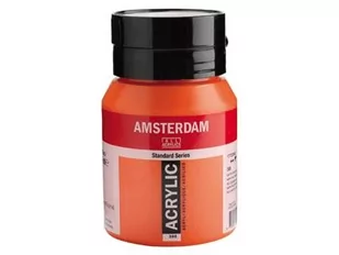 Talens Amsterdam, farba akrylowa, 500 ml, Czerwony ftalowy, jasny - Przybory szkolne - miniaturka - grafika 2