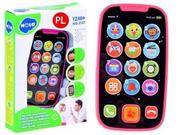 Zabawki interaktywne dla dzieci - Edukacyjny Interaktywny SmartPhone Niebieski 3127.NIE - miniaturka - grafika 1