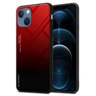 Etui i futerały do telefonów - Pokrowiec Do Apple iPhone 13 MINI Etui w CZERWONO - CZARNY TPU Obudowa Case Cover Plecki Ochronny Cadorabo - miniaturka - grafika 1