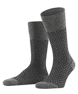 Skarpetki męskie - ESPRIT Męski Twill Boot zrównoważona bawełna biologiczna półwysoka z wzorem w paski 1 para skarpet, szary (Light Grey 3400), 39-42 - grafika 1