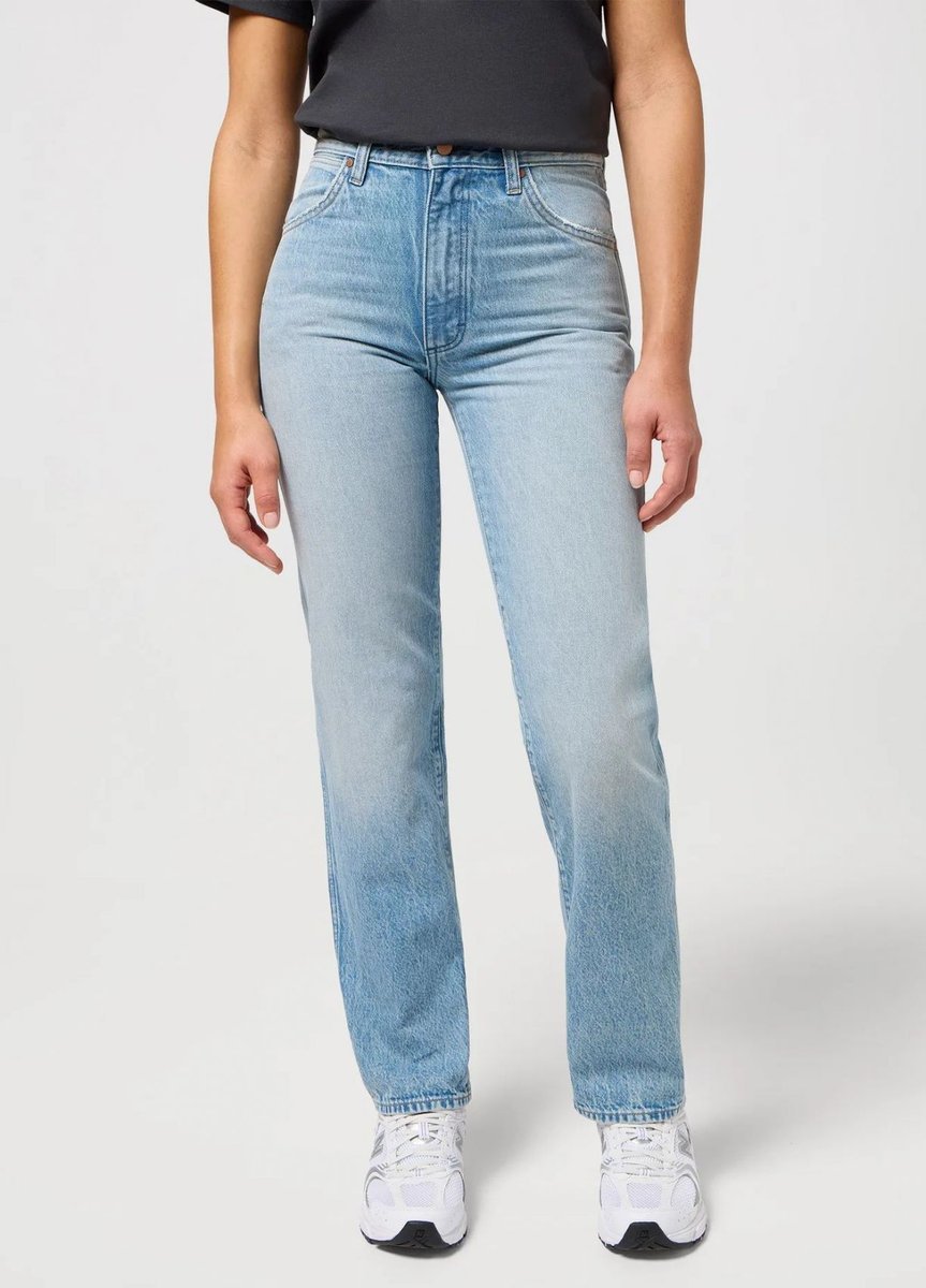 jeansy damskie wrangler 112350733 sunset stuntman denim light