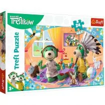 Trefl Puzzle maxi 24 elementy. Rodzina ików. Bawmy się razem! - Puzzle - miniaturka - grafika 1