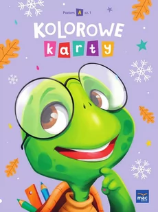 Kolorowe karty. Poziom A. Karty pracy. Część 1 - Edukacja przedszkolna - miniaturka - grafika 1