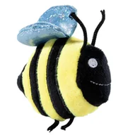 Maskotki i pluszaki - Urocza pluszowa maskotka pszczółka połyskujące skrzydełka 8 cm - miniaturka - grafika 1