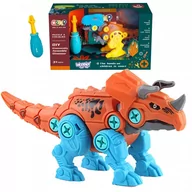 Figurki dla dzieci - Woopie Figurka Woopie WOOPIE Dinozaur do Skręcani Triceratops Zestaw Konstrukcyjny w Pudełku + Śrubokręt 5904326941021 - miniaturka - grafika 1
