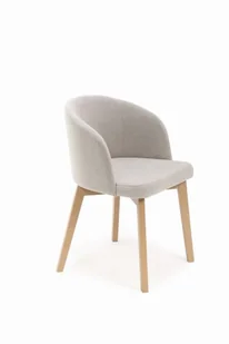 Flavio 2 krzesło tapicerowane szare nogi dąb artisan - Krzesła - miniaturka - grafika 1