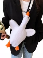 Plecaki szkolne i tornistry - Plecak dla przedszkolaka dziewczynki biały Rafeex gęś na ramię - miniaturka - grafika 1