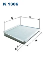 Filtry kabinowe - Filtr kabinowy FILTRON K 1306 - miniaturka - grafika 1